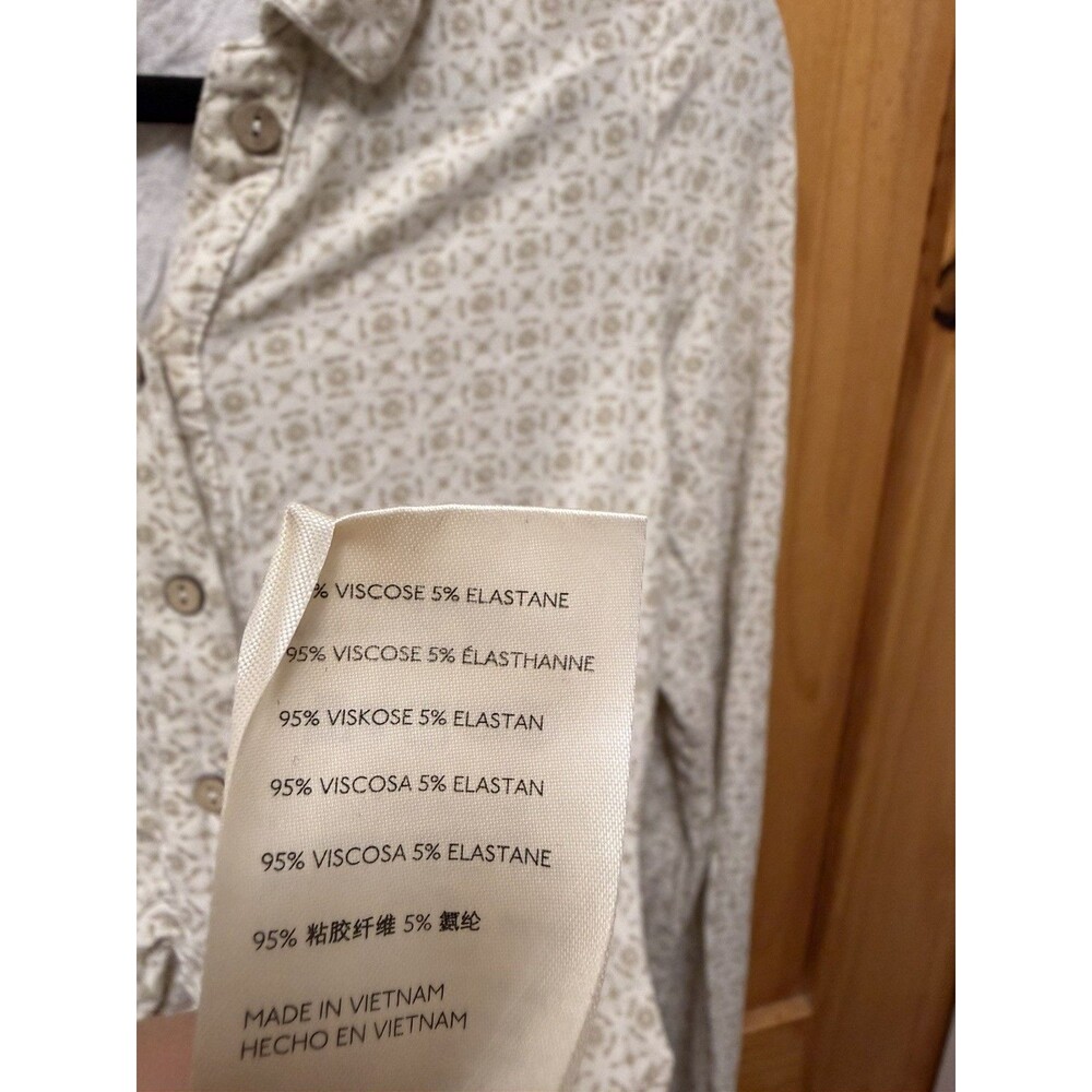 Free People Shayla Tan Mini Dress Size M Long Sleeve Button Up - Picture 6 of 11